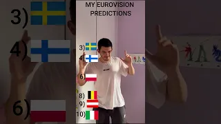 MY EUROVISION PREDICTIONS!