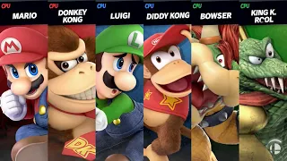 Super Smash Bros. Ultimate - super Mario and Donkey Kong country team up