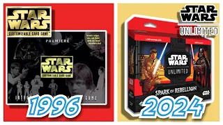 Star Wars Customizable Card Game VS Star Wars Unlimited | Star Wars CCG Starter Deck Unboxing