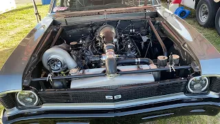 Single Turbo 5.3L LS 1970 Nova at Midwest Drags and Street Car Takeover
