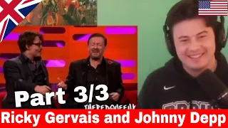 American Reacts Johnny Depp & Ricky Gervais on the Graham Norton show [3/3]