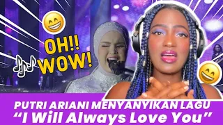 PUTRI ARIANI - “I WILL ALWAYS LOVE YOU”  (Whitney Houston would love this!) | SINGER REACTION