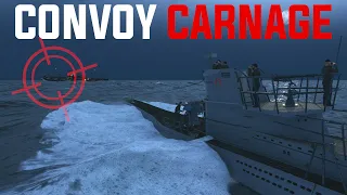 Convoy Carnage || UBOAT Gameplay.