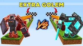 DIAMOND Golem and NETHERITE Golem VS All EXTRA GOLEMS - MOB BATTLE In Minecraft