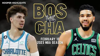 Boston Celtics vs Charlotte Hornets Full Game Highlights | Feb 10 | 2023 NBA Season