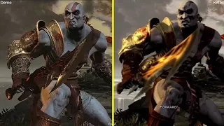 God of War 3 E3 2009 Demo vs Retail PS3 Graphics Comparison