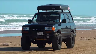 4X4 Remote Beach Camping at South Padre Island In Toyotas