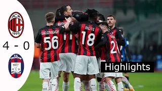 Milan 4-0 Crotone | Full Highlights Extended & All Goals | 2021