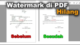 Cara Menghilangkan Watermark PDF Online 100% WORK