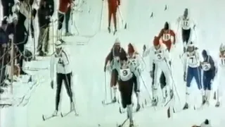 Лыжные гонки. Олимпийские игры 1972. Саппоро. Эстафета 4х10. Мужчины. Документальная съемка