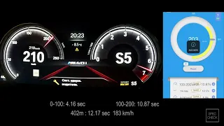 410 HP BMW X3 M40i Stage 1 0-100, 100-200, 1/4 mile acceleration, dragy racelogic