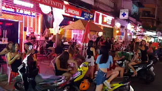 Street 130, Phnom Penh, Cambodia (2024) (4K) Red Light District - Phnom Penh nightlife