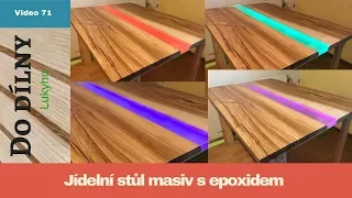 Jídelní stůl - epoxidová pryskyřice / Epoxy table