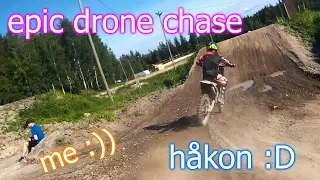 Epic GoPro FPV Drone Chase Footage Of Motocross Rider