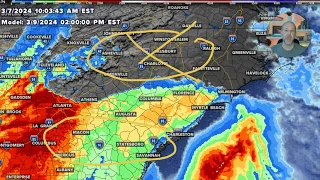 Thursday wx vlog 3/7/2024: Heavy rain Friday into Saturday & low-end severe weather risk Saturday.