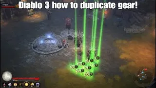 Diablo 3 how to duplicate gear glitch