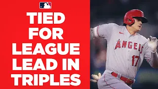 What can't he do?!? Shohei Ohtani now has 8 triples, tied for the most in MLB!