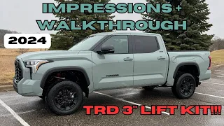 2024 TOYOTA TUNDRA LIMITED TRD-OFFROAD w/3" TRD LIFT KIT LUNAR ROCK - Walkthrough/First Impressions