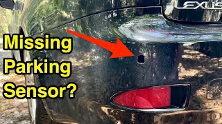 How to replace missing parking sensor on your car.