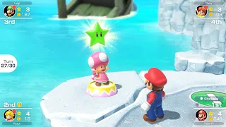 Mario Party Superstars - Mario vs Luigi vs Peach vs Daisy - Yoshi's Tropical Island