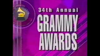 34th Annual Grammy Awards Excerpts Incomplete | Broadcast TV Edit | VHS Format