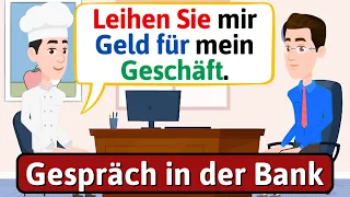 Deutsch lernen mit Dialogen (In der Bank) Gespräch auf Deutsch - LEARN GERMAN