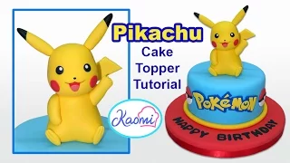 Pokémon: PIKACHU Cake Topper || Kaomi Tutoriales