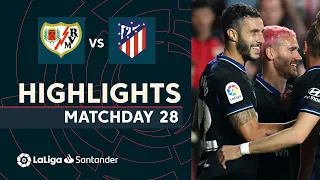 Highlights Rayo Vallecano vs Atlético de Madrid (1-2)