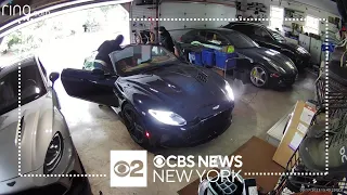 Video shows thieves stealing Aston Martin from garage in Westport