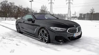 2019 BMW 8 Series 840d xDrive; POV & Nightdrive, Drifting in Snow and Testdrive by Roadcontrol