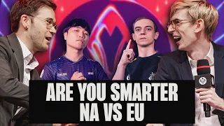 Who is Smarter: NA or EU? | Are You Smarter Than: Casters Edition at MSI!