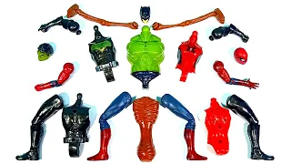 Assemble Marvel's Toys Spider-Man, Hulk Smash, Siren Head, Batman Avengers