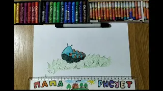 Рисуем Гусеницу из БУКАШЕК /Новая серия Букашки / Minuscule / Урок Рисования/How to draw caterpillar