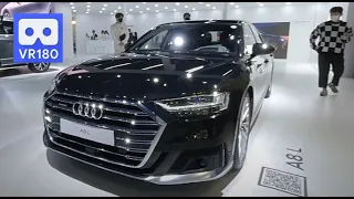 3D 180VR 4K Audi A8 L  Long Body Luxury Sedan 😍😍 VR Dream Car