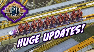 HUGE Epic Universe Construction UPDATES! StarFall Racers Train!