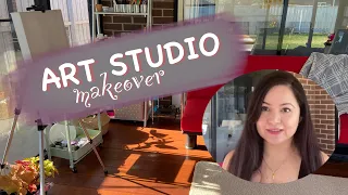 Art studio makeover | ⭐️ Transforming my sunroom into art studio ⭐️