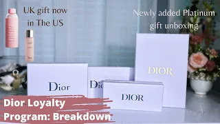 Dior Beauty Loyalty Program Breakdown + Newly added platinum gift unboxing