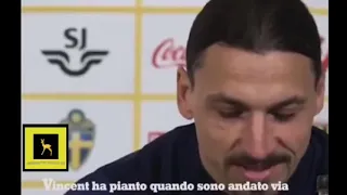 Ibra si commuove in conferenza stampa.🙌