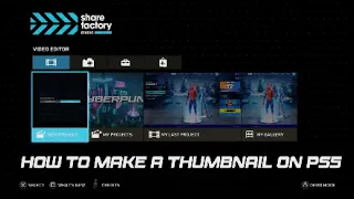 How to make a thumbnail on ps5 quick