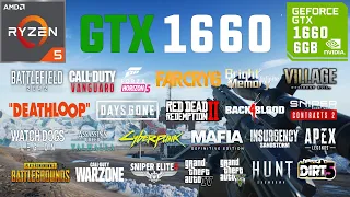 GTX 1660 Test in 30 Games in 2021