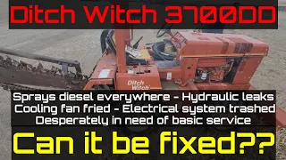 Basket Case Ditch Witch 3700 diesel trencher...can this old girl be fixed up?