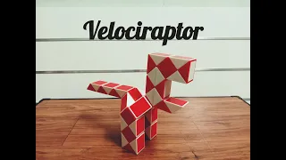 SNAKE CUBE: VELOCIRAPTOR | DINOSAUR (48 wedges)