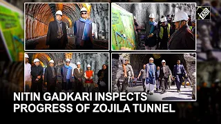 Nitin Gadkari inspects progress of Zojila tunnel in J&K, project to be completed by Dec 2026