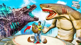 GODZILLA vs HUMAN SHARK In GTA 5 TAMIL..!