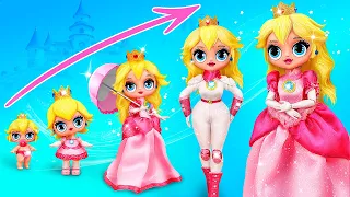 ¡La Princesa Peach Creciendo! 30 Trucos LOL OMG