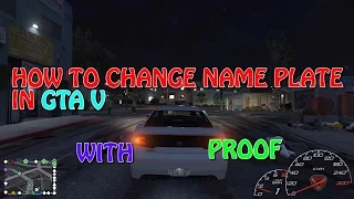 HOW TO CHANGE CAR NAME PLATE IN GTA V || BY GAME CONQUERORS