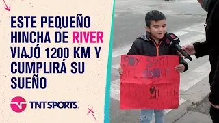 EMOCIONANTE: viajó 1200 km y cumplirá su sueño de ver a #River tras hablar con #TNTSports