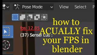 How to ACTAULLY fix your FPS in Blender