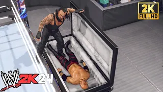 WWE 2K24 - The Undertaker vs. Kane - Casket Match! | ™ [2K60]