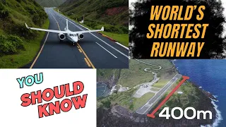 Landing on Worlds shortest runway SABA Island